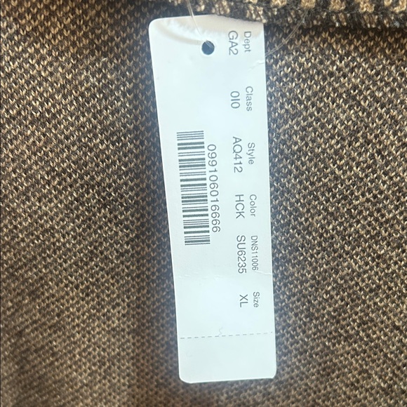 J Crew NWT Brown Herringbone Women's sweater jacket - Picture 2 of 4